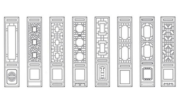 南宁喜迎门中式花格CAD设计图样式大全